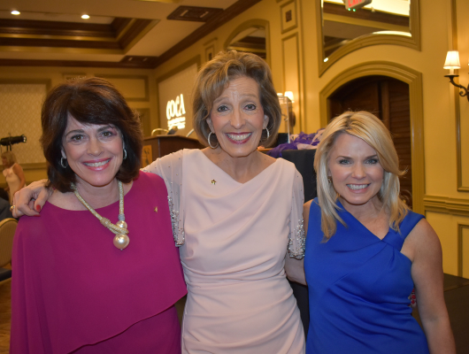 Sandy Kirkham and Sandy Rabe, COCA Board Members with WLWT News Anchor Sheree Paolello